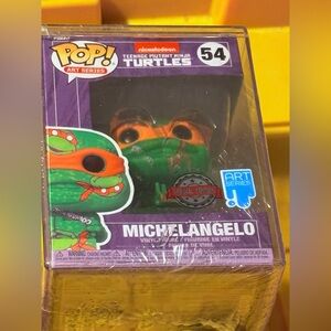NWT Funko Pop Art Series Michelangelo #54 TMNT Target